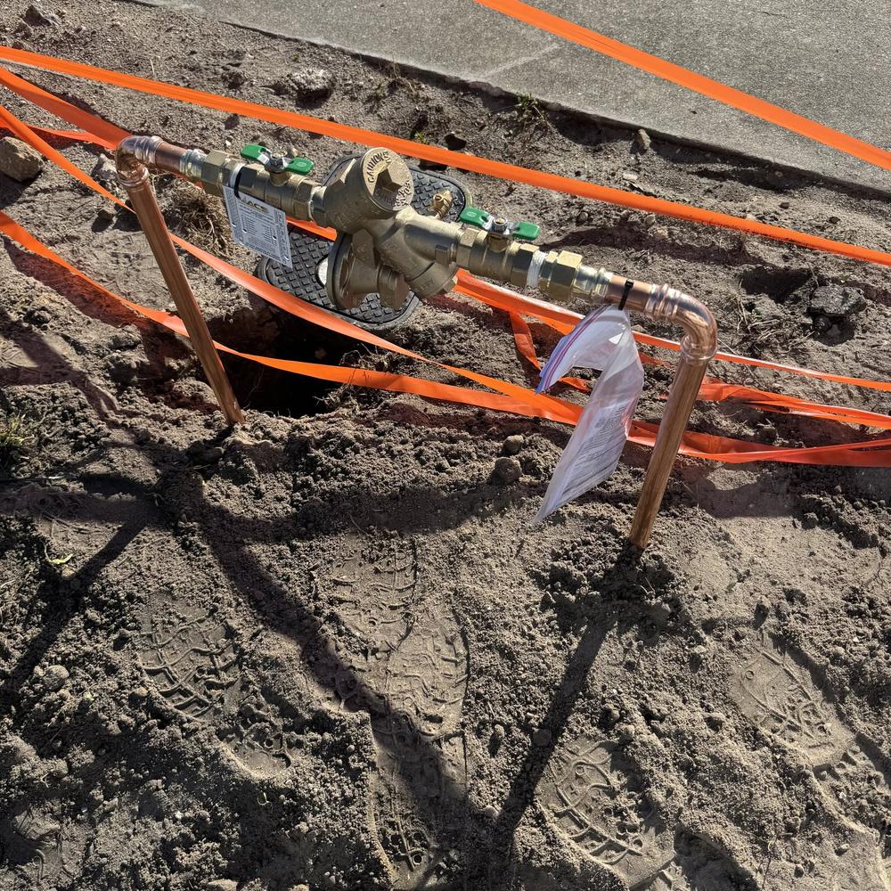 Certified backflow preventer installation